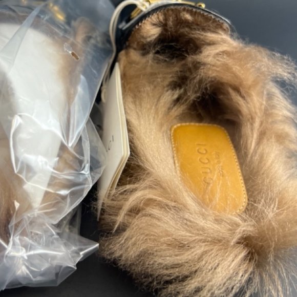 AUTHENTIC Gucci Princetown Genuine Shearling Loafer Mule BRAND NEW - Picture 4 of 6